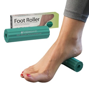 image:imageTHERABAND Foot Roller for Plantar Fasciitis Arch amp Heel Massager Green  Textured foot roller for plantar fasciitis arch and heel massage  compact enough to use at a desk or chairOriginal