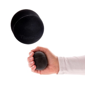 image:imageTHERABAND Hand Exerciser Ball Soft Resistance Squeeze XLarge RedBlack  Extra Firm