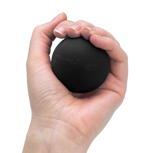 image:imageTHERABAND Hand Exerciser Stress Ball Therapy Squeeze Exercise Black  Hand exerciser for grip strengthening hand therapy and finger wrist and forearm exerciseStandard  Black  Extra Firm