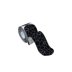 image:imageTHERABAND Kinesiology Tape for Shoulder Back amp Knee 2 BeigeBeige  Elastic kinesiology tape for knee shoulder and back  flexible support that moves with the muscleBlackGrey