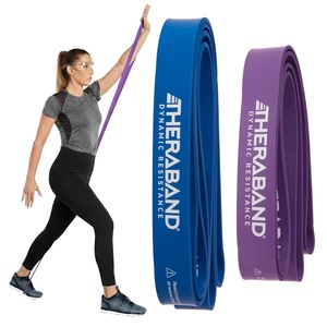 image:imageTHERABAND Resistance Band Exercise Workout Physical Therapy Multi  Elastic resistance band for exercise strength training stretching and physical therapy2 Pack Heavy 3550 lbs