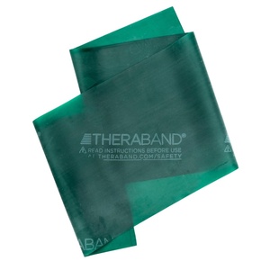 image:imageTHERABAND Resistance Band Exercise Workout Physical Therapy Silver 6 Ft  THERABAND elastic resistance band for exercise strength training physical therapy and athome workoutsGreen  Heavy