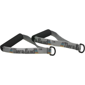 image:imageTHERABAND Resistance Band Handles Attachments for Resistance Bands and Tubing Pair of Foam Grip Pull Handles for Lower and Upper Body Exercises Pilates Yoga Home Workouts Without WeightsOne Size