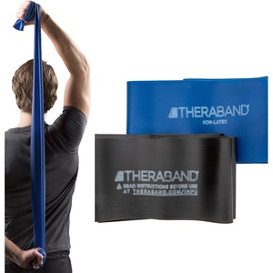 image:imageTHERABAND Resistance Bands Set Elastic Bands for Exercise amp Physical Therapy Strength Training for Upper amp Lower Body FitnessNonLatex
