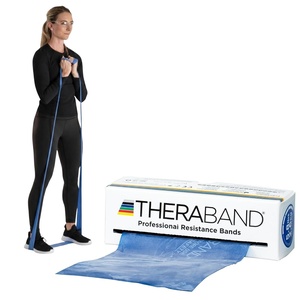 image:imageTHERABAND Resistance Bands Workout Band Exercise Physical Therapy Red  Professional TheraBand equipment for exercise physical therapy fitness and athome workoutsBlue  Extra Heavy