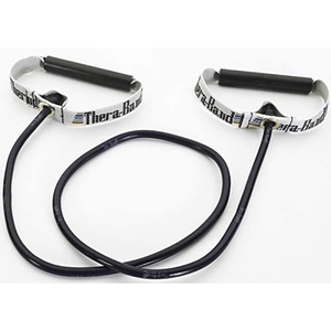 image:imageTHERABAND Resistance Tubes Exercise Band Physical Therapy 48 Yellow  Professional TheraBand elastic resistance for exercise physical therapy and athome workoutsBlue  Extra Heavy