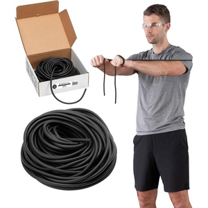 image:imageTHERABAND Resistance Tubing Black Special Heavy Level 5 100 ft Roll LatexFree ProfessionalGrade Exercise Tube for Body amp Core Workouts CuttoLength ColorCoded Lightweight amp Versatile