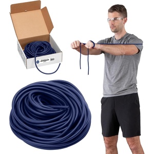 image:imageTHERABAND Resistance Tubing Blue Extra Heavy Level 4 100 ft Roll LatexFree ProfessionalGrade Exercise Tube for Body amp Core Workouts CuttoLength ColorCoded Lightweight amp Versatile