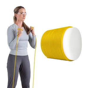 image:imageTHERABAND Resistance Tubing Exercise Band Physical Therapy 25 Yellow  Latex resistance tubing where the color marks the resistance level so you can step up as strength returnsYellow  Thin Level 1