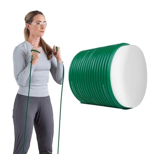 image:imageTHERABAND Resistance Tubing Exercise Band Physical Therapy 25 Yellow  Latex resistance tubing where the color marks the resistance level so you can step up as strength returnsLevel 3  Heavy  Green