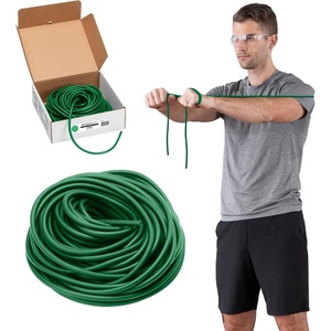 image:imageTHERABAND Resistance Tubing Green Heavy Level 3 100 ft Roll LatexFree ProfessionalGrade Exercise Tube for Body amp Core Workouts CuttoLength ColorCoded Lightweight amp Versatile