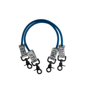 image:imageTHERABAND Resistance Tubing with Connectors for Wall Rehab amp Wellness Station Extra Heavy Level 5 Set of 2 18Inch Blue Tubing for Physical Therapy Exercise Rehab Clinics amp Pilates Latex TubesBlue  Extra Heavy