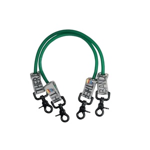 image:imageTHERABAND Resistance Tubing with Connectors for Wall Rehab amp Wellness Station Extra Heavy Level 5 Set of 2 18Inch Blue Tubing for Physical Therapy Exercise Rehab Clinics amp Pilates Latex TubesGreen  Heavy