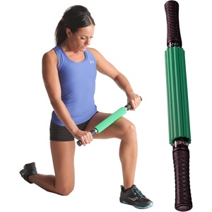 image:imageTHERABAND Roller Massager Stick Standard Muscle Back Massage Tool 21  Deep tissue muscle roller stick for legs back and calves  target sore muscles with steady controlled pressure