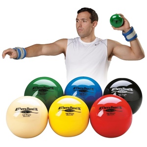 image:imageTHERABAND Soft Weight 66 Lb 45 BallShaped Isotonic Exercise Ball  Ballshaped isotonic soft weight for physical therapy Pilates shoulder strength and rehab exerciseAssorted  Set of 6