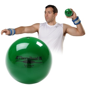 image:imageTHERABAND Soft Weight 66 Lb 45 BallShaped Isotonic Exercise Ball  Ballshaped isotonic soft weight for physical therapy Pilates shoulder strength and rehab exerciseGreen