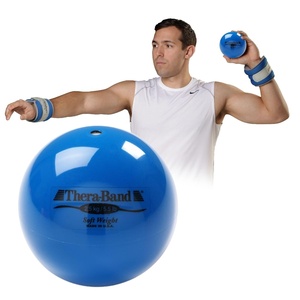 image:imageTHERABAND Soft Weight 66 Lb 45 BallShaped Isotonic Exercise Ball  Ballshaped isotonic soft weight for physical therapy Pilates shoulder strength and rehab exerciseBlue